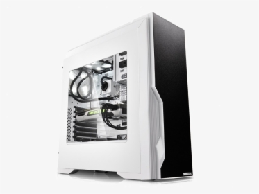 Example Of An Air Cooled White Custom Gaming Computer, HD Png Download, Transparent PNG