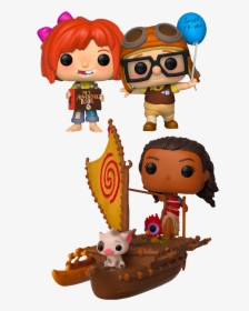 Young Carl & Ellie With Moana Funko Pop Vinyl Figure, HD Png Download, Transparent PNG