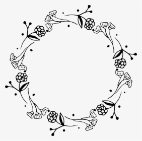 Creative Wreath Free Buckle Black And White Wreath, HD Png Download, Transparent PNG