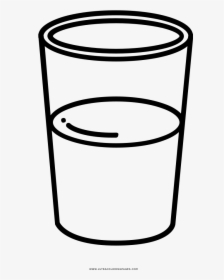 Transparent Glass Of Water Clipart Black And White, HD Png Download, Transparent PNG