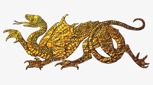 Golden Dragon Drawing, HD Png Download, Transparent PNG