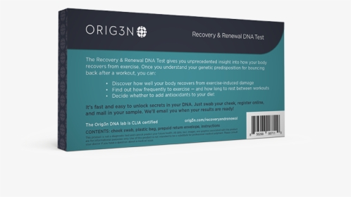 Back Of Recovery & Renewal Dna Test   Class, HD Png Download, Transparent PNG