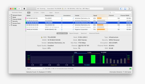 Wifi Explorer Analyze Mac, HD Png Download, Transparent PNG