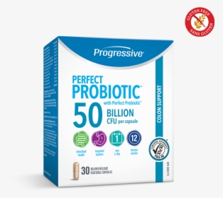 Progressive Probiotic 50billion 30count Colon English, HD Png Download, Transparent PNG