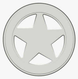 Sheriff, Badge, Star, Silver, HD Png Download, Transparent PNG