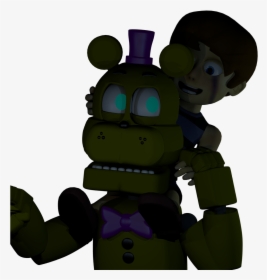 Fredbear Giving The Crying Child/bv A Piggyback Ride, HD Png Download, Transparent PNG