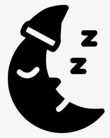 Sleepy Night Moon, HD Png Download, Transparent PNG