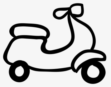 Motorcycle Hand Drawn Outline, HD Png Download, Transparent PNG