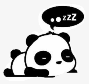 #sleepy #panda #freetoedit, HD Png Download, Transparent PNG