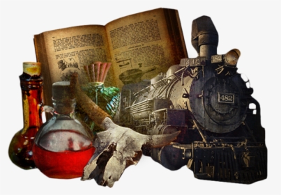 Alchemy Book And Potions, HD Png Download, Transparent PNG