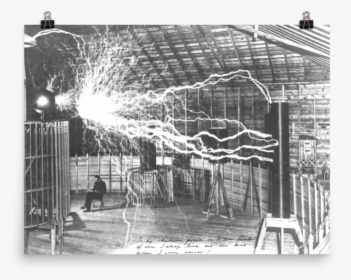 Nikola Tesla In His Colorado Springs Experimental Station, HD Png Download, Transparent PNG