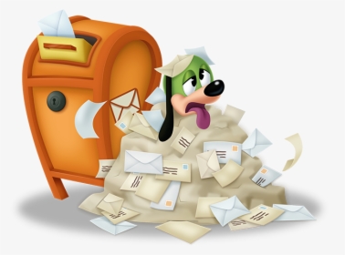 Postmaster Pete Sits Covered In Letters Next To A Toontown, HD Png Download, Transparent PNG