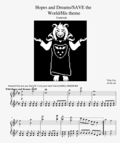 Hopes And Dreams/save The World/his Theme Sheet Music, HD Png Download, Transparent PNG