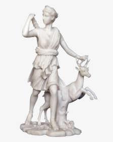 Goddess Artemis With Deer Statue, HD Png Download, Transparent PNG