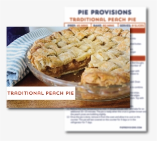 Traditional Peach Pie Recipe Card, HD Png Download, Transparent PNG