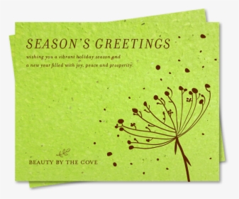 Green Corporate Holiday Cards ~ Organic Floral By Green, HD Png Download, Transparent PNG