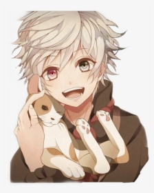#animeboy #boyanime #cat #catboy #withcat #kitty #cats, HD Png Download, Transparent PNG