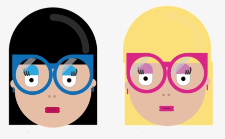 Face, Woman, Girl, Glasses, Icon, Flat, Lips, Human, HD Png Download, Transparent PNG