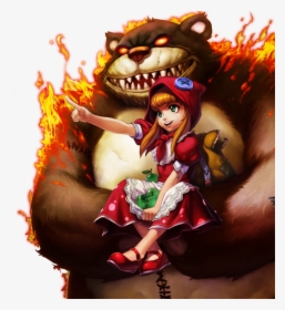 Red-hat Annie With Tibbers Skin, HD Png Download, Transparent PNG
