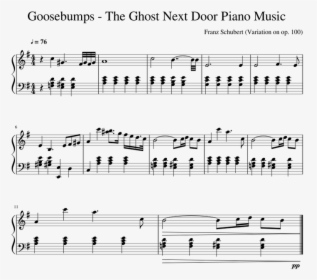 Goosebumps The Ghost Next Door Piano Music, HD Png Download, Transparent PNG