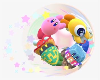 Kirby Star Allies Friend Help Circle Artwork, HD Png Download, Transparent PNG