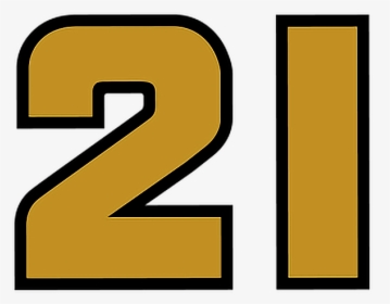 #21 #number #woodbrothers #racing #gold #numero #numeral, HD Png Download, Transparent PNG
