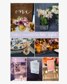 Table Numbers Done Right- Perfect For Events Or Weddings, HD Png Download, Transparent PNG