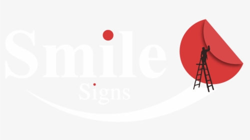 Smile Signs Logo White, HD Png Download, Transparent PNG