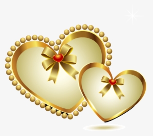 Gold Heart-shaped Pattern Png Download, Transparent Png, Transparent PNG