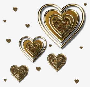 Pin Elsie Perreault On Hearts Pinterest Golden Heart, HD Png Download, Transparent PNG