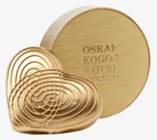 Golden Heart Png, Transparent Png, Transparent PNG