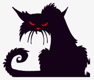 Black Cat Halloween Clipart, HD Png Download, Transparent PNG