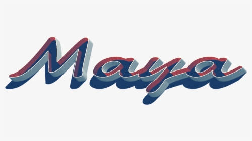 Maya 3d Letter Png Name, Transparent Png, Transparent PNG