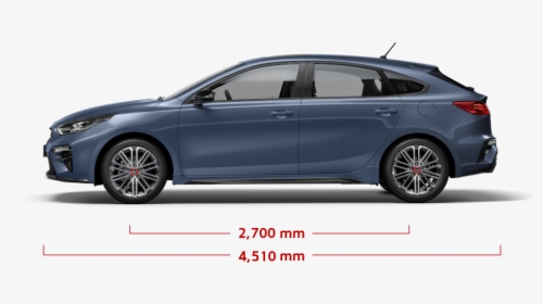 Kia Cerato Hatch Dimension Side, HD Png Download, Transparent PNG