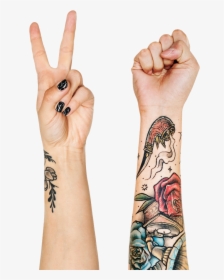 Close Up Close Up Fingers Tattoo Removal, Hd Png Download, Transparent Png, Transparent PNG