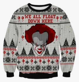 It Pennywise Knitting Pattern 3d Print Ugly Christmas, HD Png Download, Transparent PNG