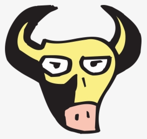 Animal Face, Cartoon, Shadow, Bull, Horns, Animal, HD Png Download, Transparent PNG
