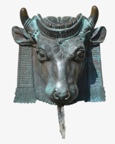 Fountain Bull Horns Free Photo, HD Png Download, Transparent PNG
