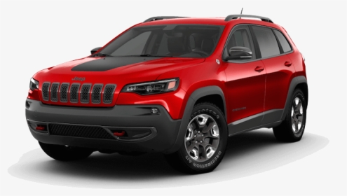 A Red 2019 Jeep Cherokee Trailhawk, HD Png Download, Transparent PNG