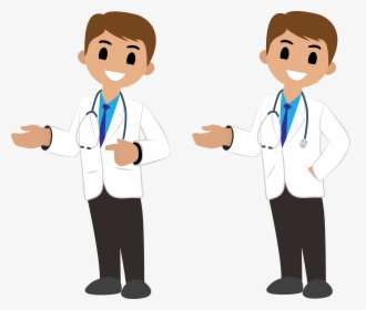 Vector Doctor With Stethoscope Png Download - Doctor Vector Image Png, Transparent Png, Transparent PNG