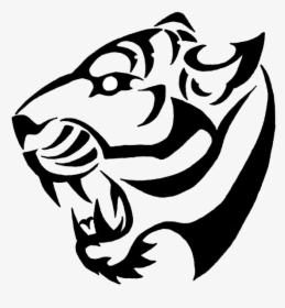 Design Clipart Tribal - Tiger Tattoo Simple Design, HD Png Download, Transparent PNG
