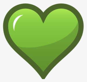 Heart Icon Png Transparent - Green Heart Vector Png, Png Download, Transparent PNG