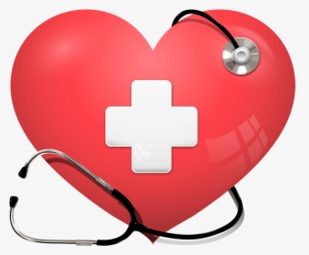 Heart Stethoscope Health Care Cardiology - Heart And Stethoscope Clipart, HD Png Download, Transparent PNG