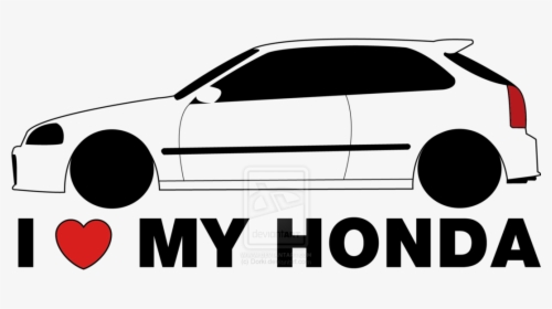 I Love My Honda Logo - Logo Honda Civic Png, Transparent Png, Transparent PNG