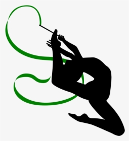 Rhythmic Gymnastics With Ribbon - Rhythmic Gymnastics Clip Art, HD Png Download, Transparent PNG