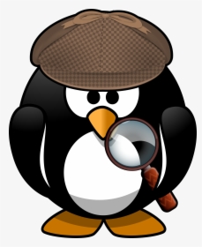 Sleuth Penguin Clip Arts - Cartoon Penguin, HD Png Download, Transparent PNG