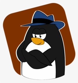 Gangster Penguin Svg Clip Arts - Fedora Linux Penguin, HD Png Download, Transparent PNG