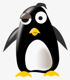 Tux, Penguin, Thinking, Weird, Mascot - Penguin Clip Art, HD Png Download, Transparent PNG