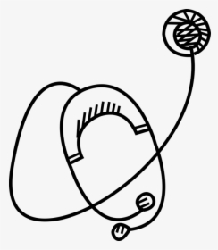 Vector Illustration Of Stethoscope Acoustic Medical - Line Art, HD Png Download, Transparent PNG