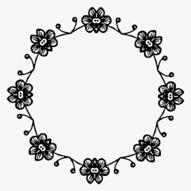 Images Of Black Png - Flower Ring Black & White Clipart, Transparent Png, Transparent PNG